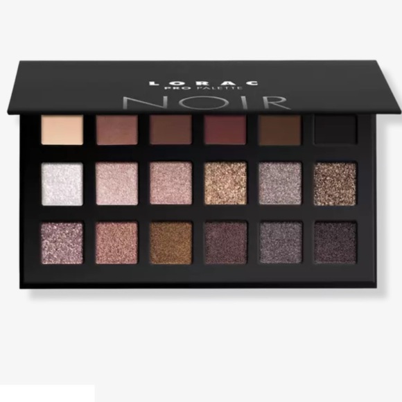 LORAC Other - Lorac Pro NOIR Eyeshadow Palette Mattes Glitters Neutrals NEW IN BOX AUTHENTIC